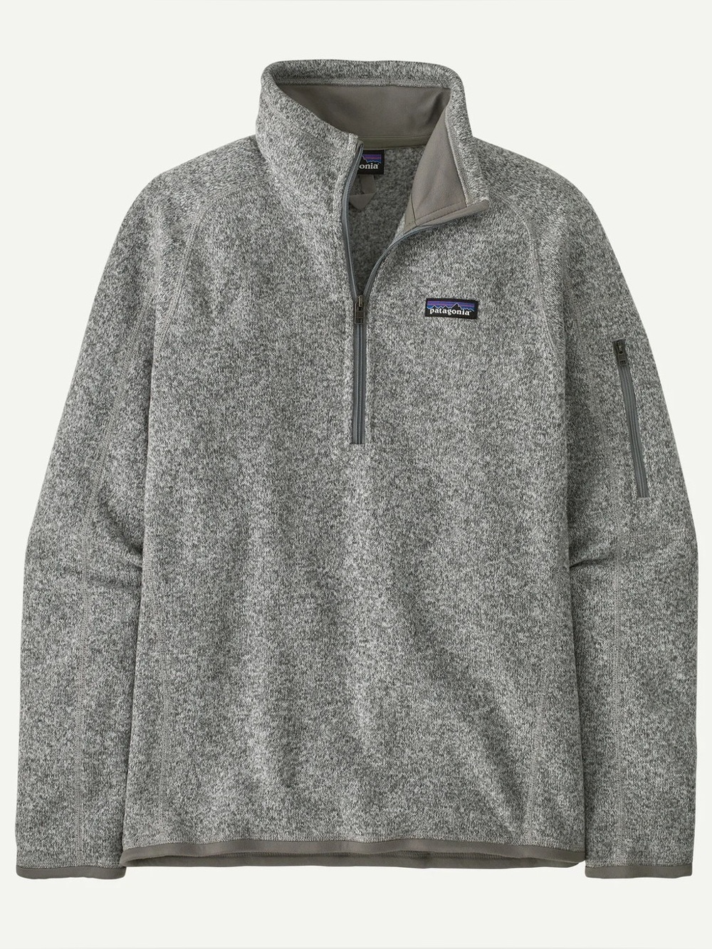 Patagonia Better Sweater 1/4 Zip Fleece Light Gray Birch White Women’s Small